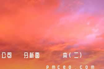公司職務分析面談問題樣本(二)