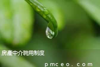 房產中介聘用制度