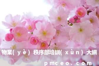 物業(yè)秩序部培訓(xùn)大綱